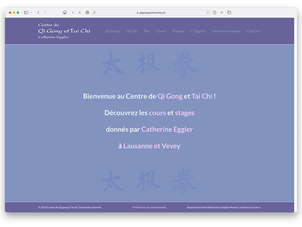 tai chi - site web