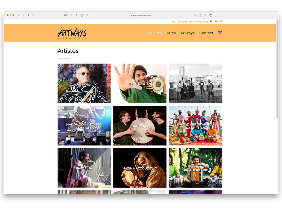Artways Productions site web